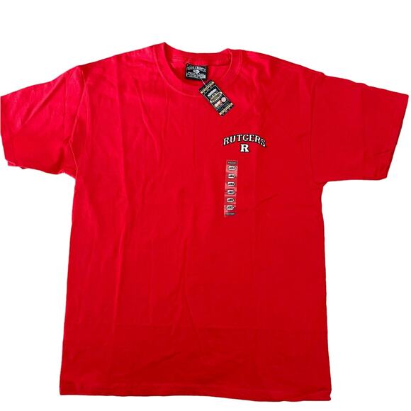 Steve and Barry's RUTGERS Red NCAA Men's TShirt Short Sleeve - Mens Size Large - Picture 1 of 4